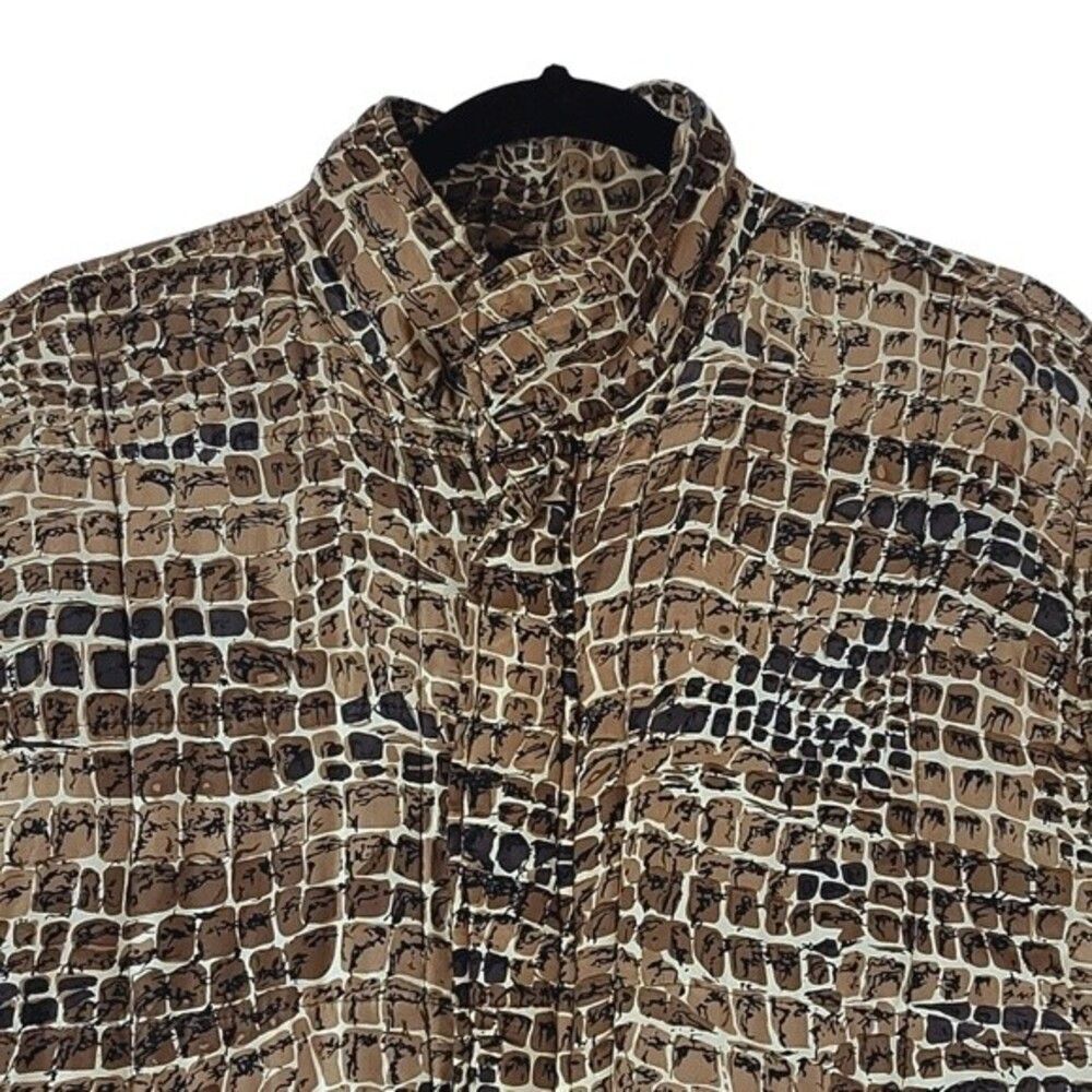 Clio Silk Vintage Leopard Jacket Sz M